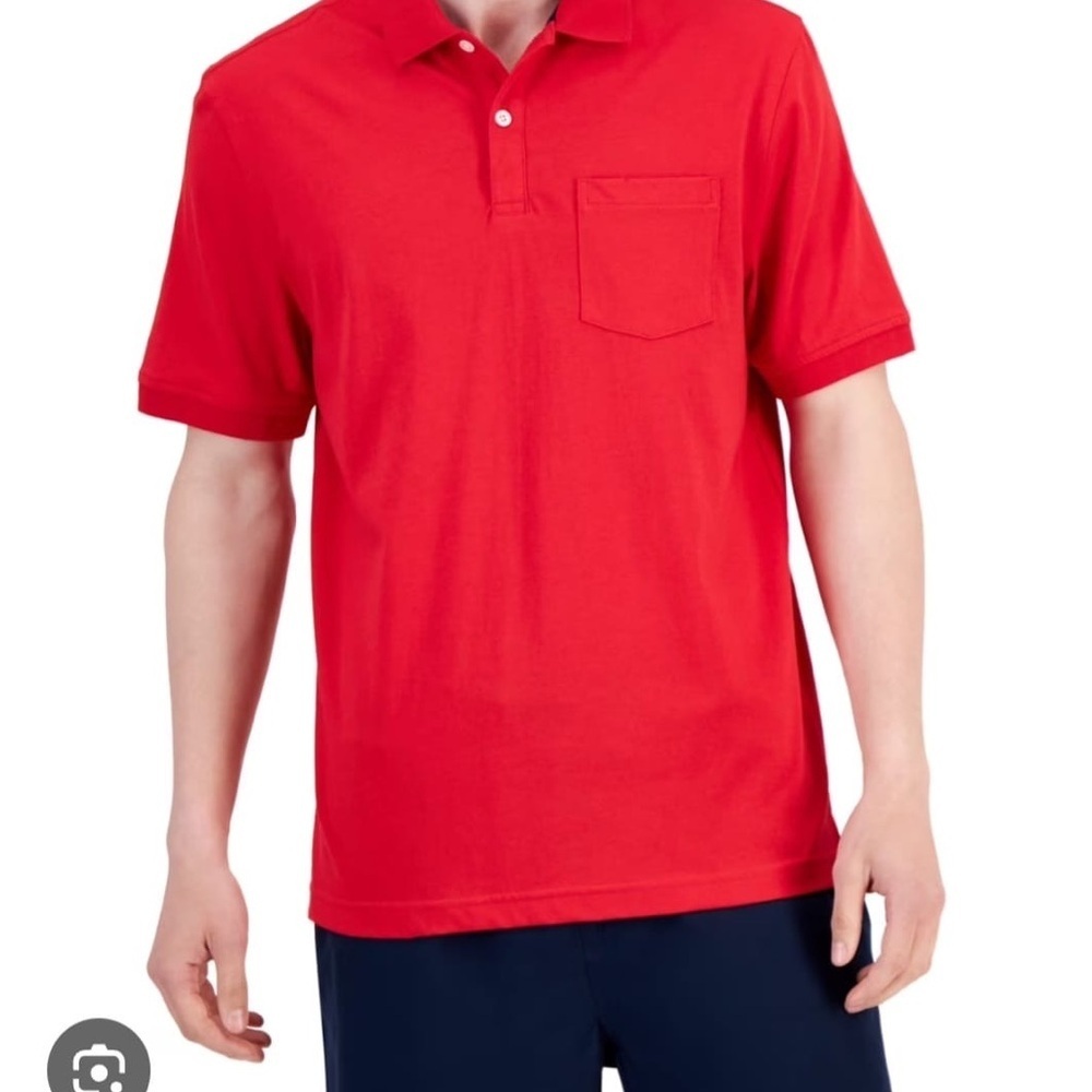 Classic Red Polo Shirt for Men